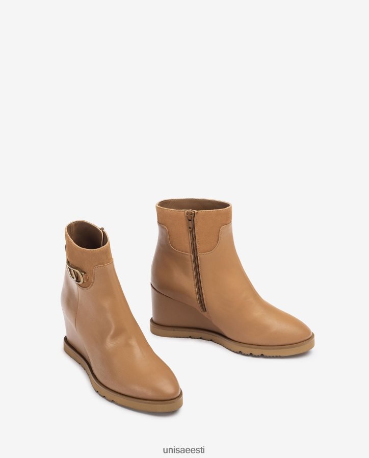 Unisa 88PPB41010 kõrge kiiluga poolsaabas naised pruun