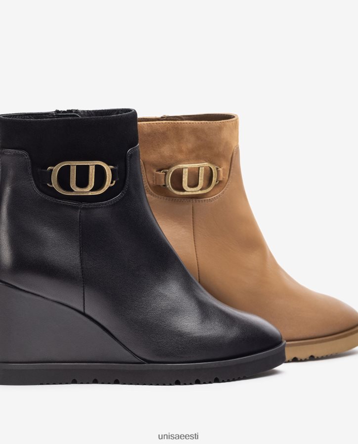 Unisa 88PPB41010 kõrge kiiluga poolsaabas naised pruun