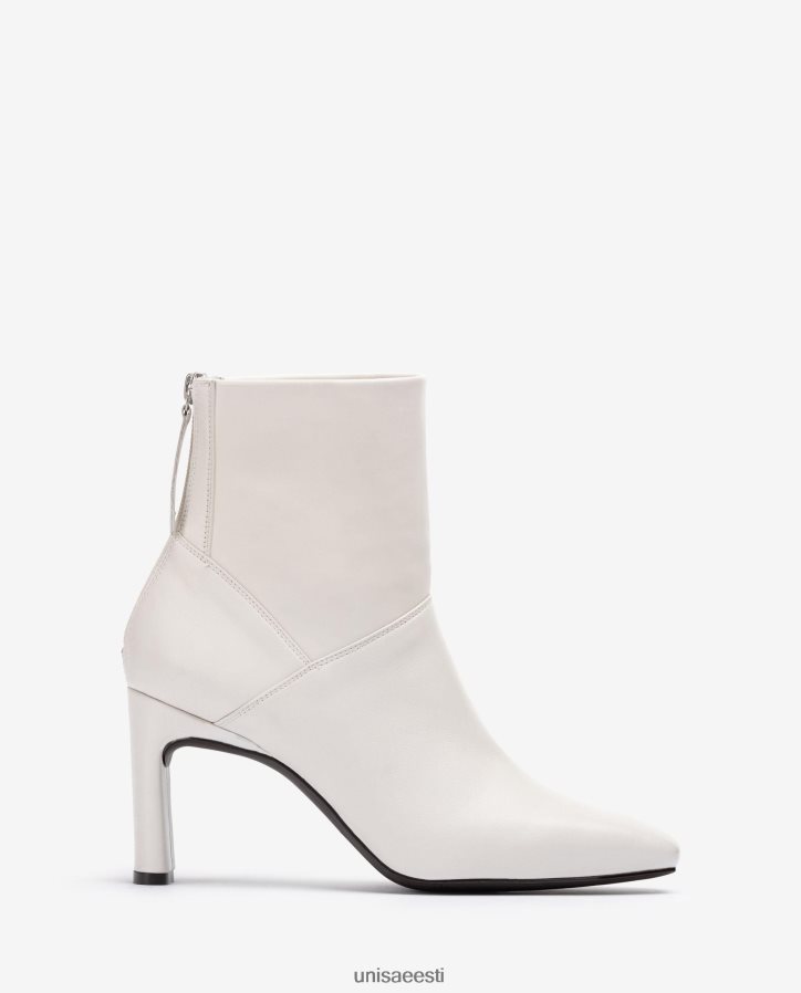 Unisa 88PPB41014 kandilise varbaga kõrge kontsaga poolsaabas naised valge