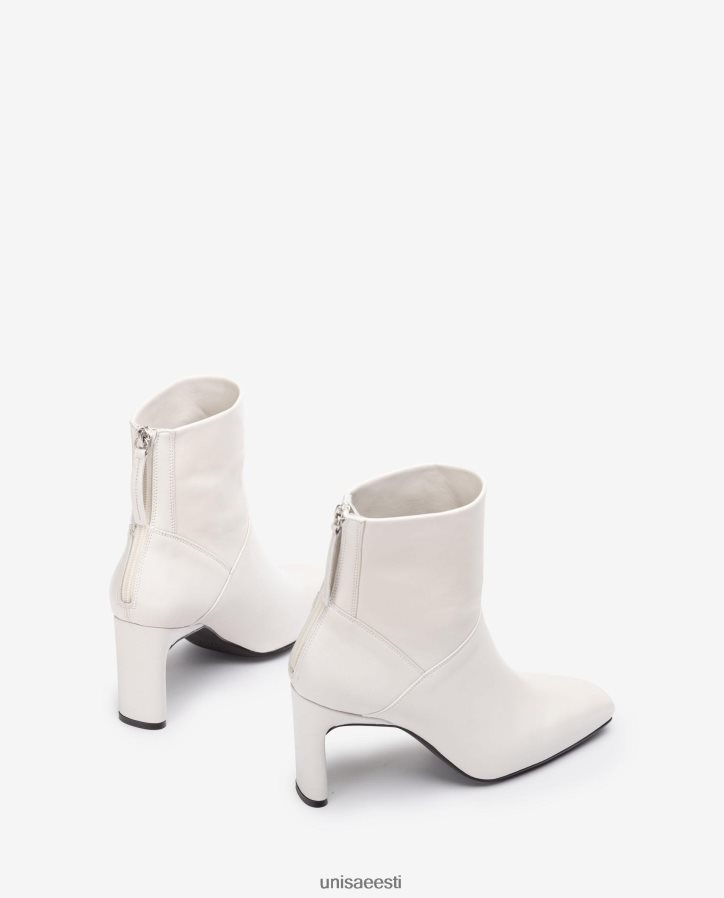 Unisa 88PPB41014 kandilise varbaga kõrge kontsaga poolsaabas naised valge