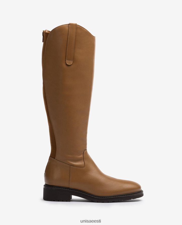 Unisa 88PPB41022 tõmbluku ja kinnitusega saapad taga naised pruun