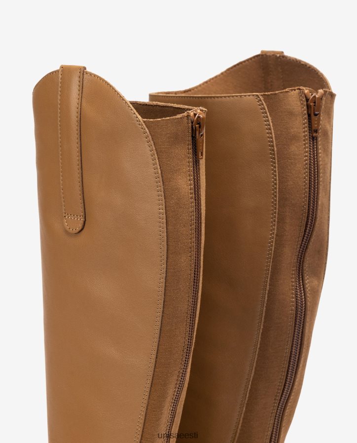 Unisa 88PPB41022 tõmbluku ja kinnitusega saapad taga naised pruun