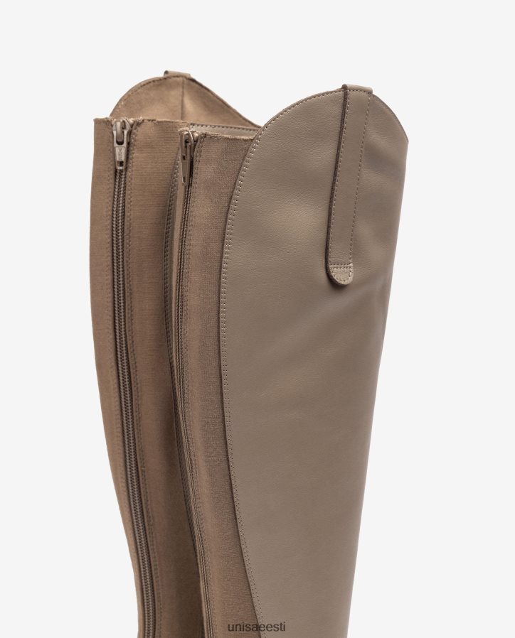 Unisa 88PPB41023 tõmbluku ja kinnitusega saapad taga naised pruun