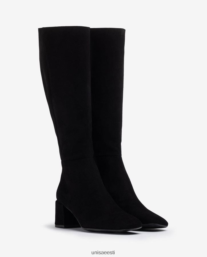 Unisa 88PPB41038 laia kontsaga saapad naised must