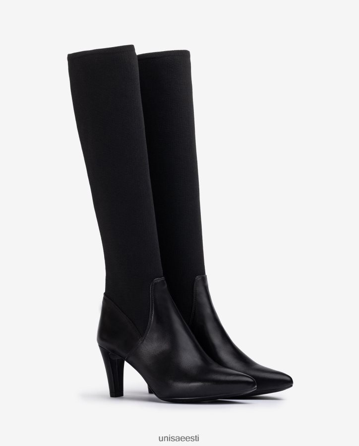 Unisa 88PPB41044 nahast ja elastsest saapad naised mood