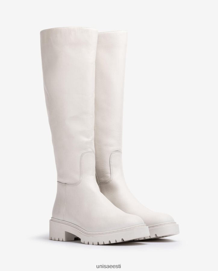 Unisa 88PPB41049 roomiku tallaga nahast saapad naised valge
