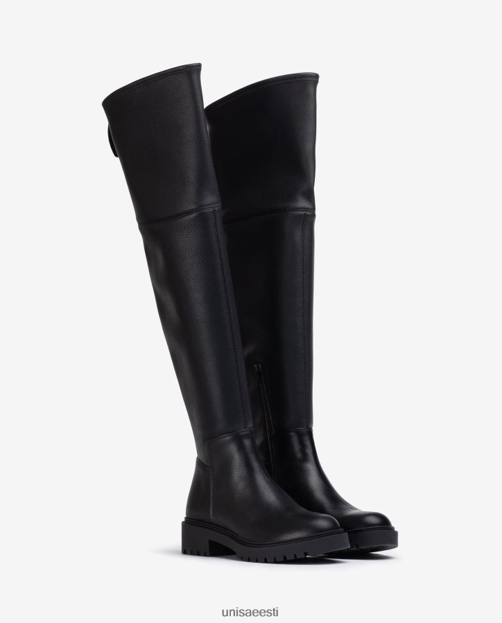 Unisa 88PPB41052 roomiku tallaga saapad naised must