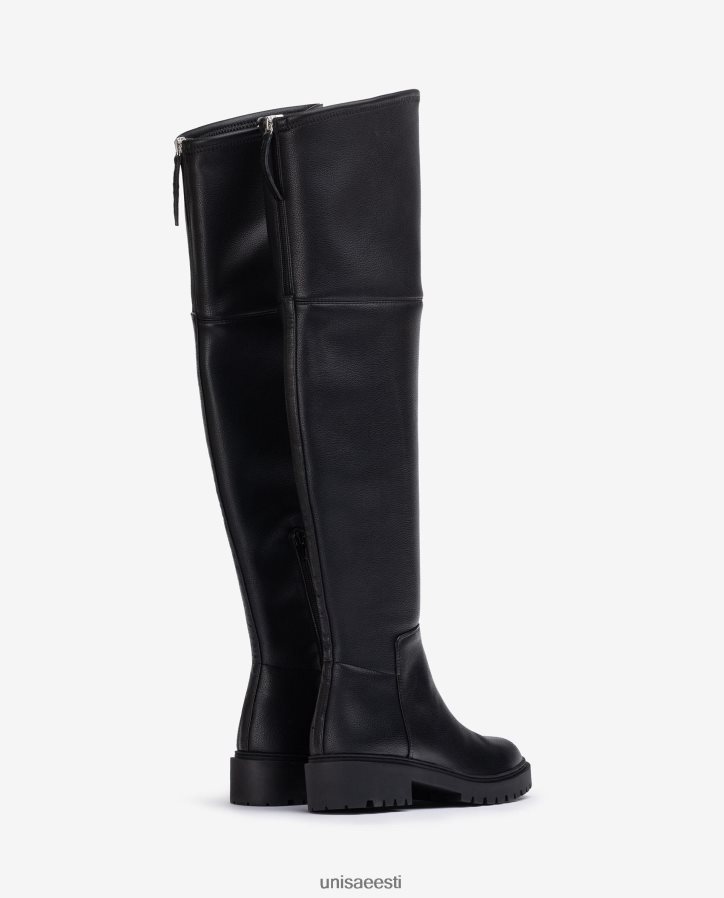 Unisa 88PPB41052 roomiku tallaga saapad naised must