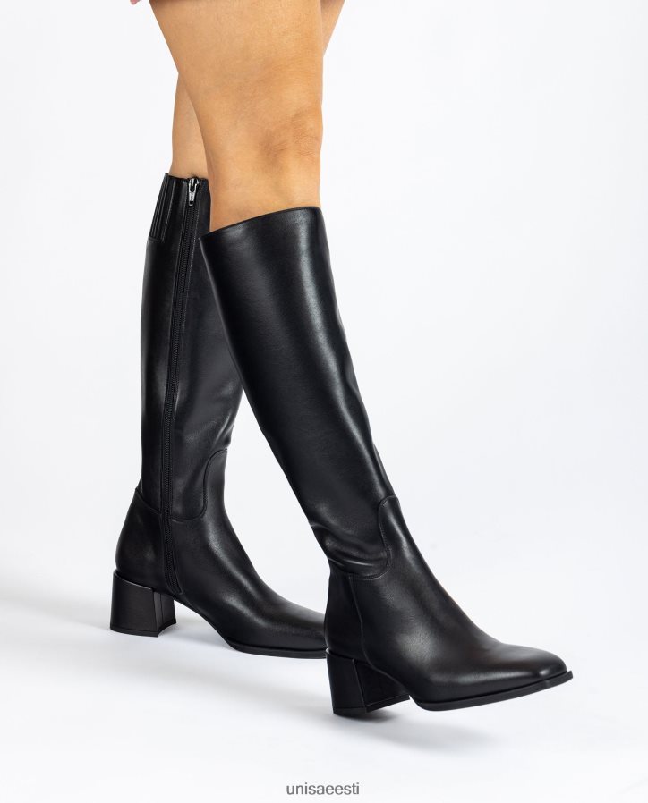 Unisa 88PPB41054 laia kontsaga kandiline varvasaabas naised must