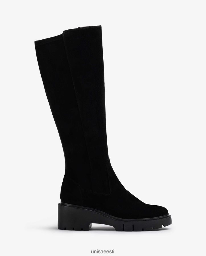 Unisa 88PPB41062 sisemise lukuga saapad naised must