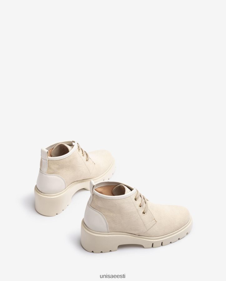 Unisa 88PPB4843 ecolinos valmistatud poolsaapad naised valge