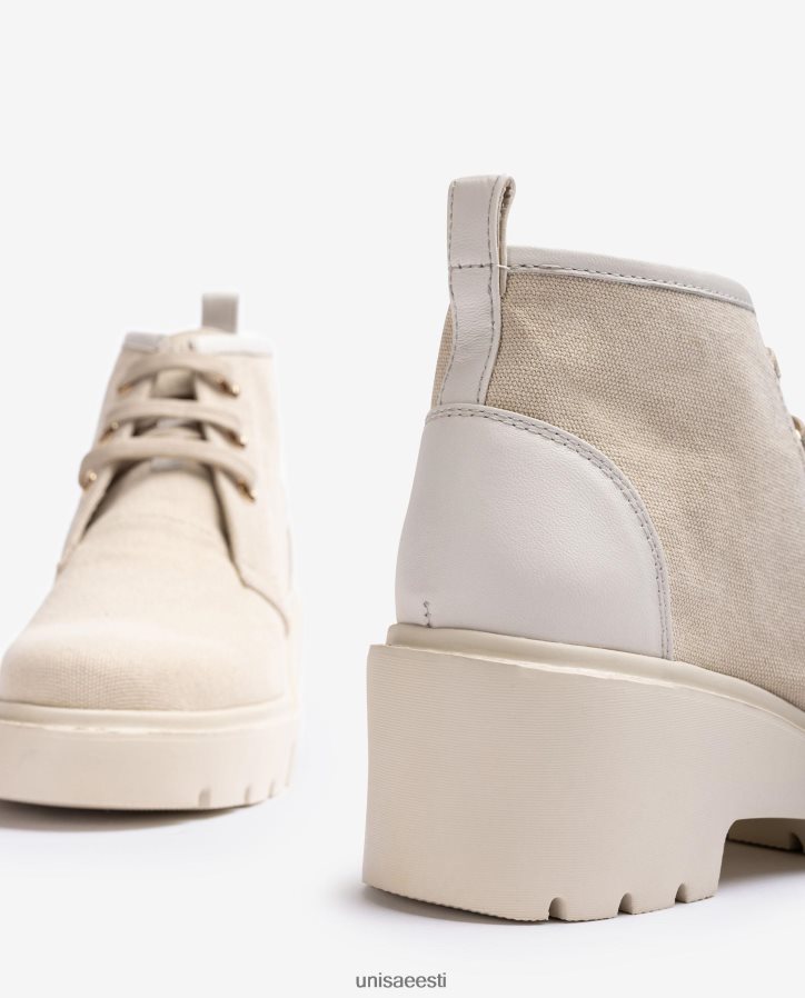 Unisa 88PPB4843 ecolinos valmistatud poolsaapad naised valge