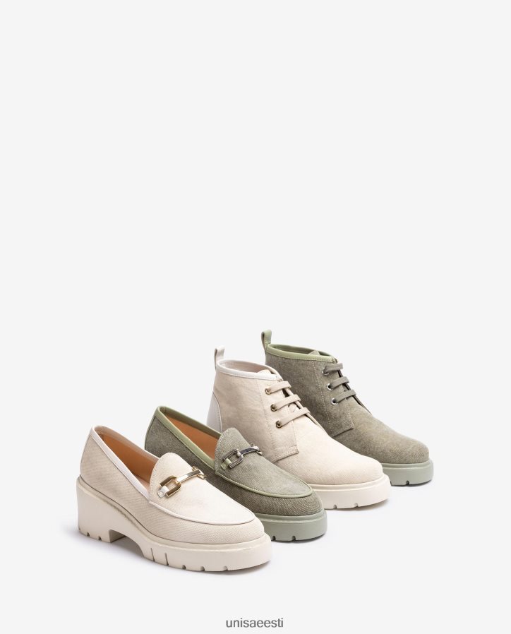 Unisa 88PPB4843 ecolinos valmistatud poolsaapad naised valge