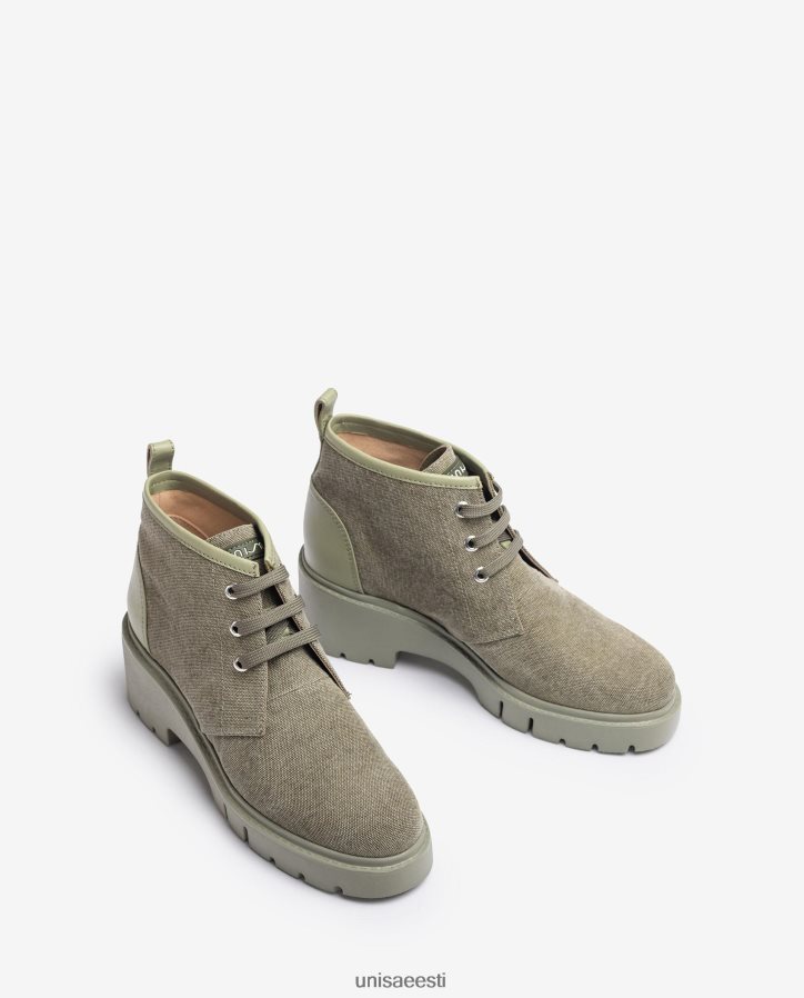 Unisa 88PPB4844 ecolinos valmistatud poolsaapad naised roheline