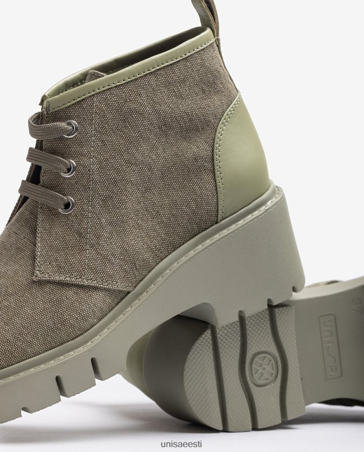 Unisa 88PPB4844 ecolinos valmistatud poolsaapad naised roheline