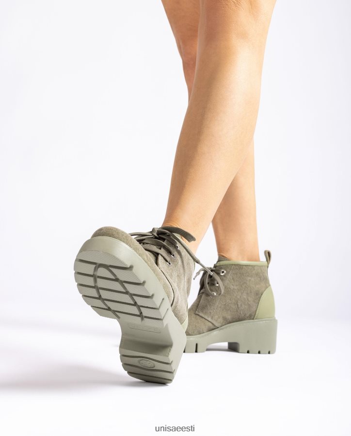 Unisa 88PPB4844 ecolinos valmistatud poolsaapad naised roheline