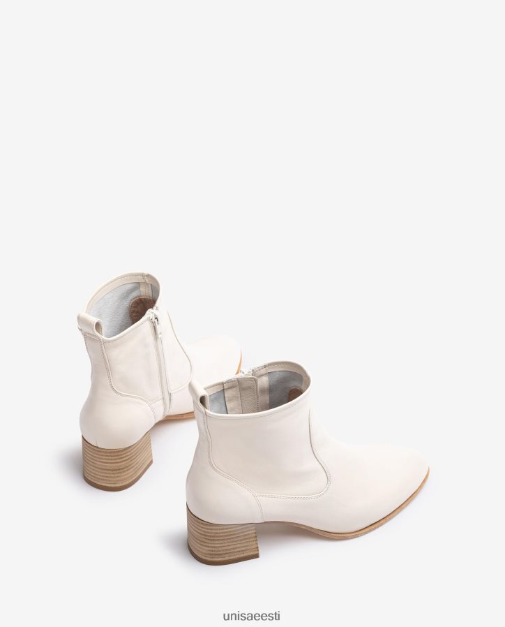 Unisa 88PPB4846 kontsaga nahast poolsaabas naised valge