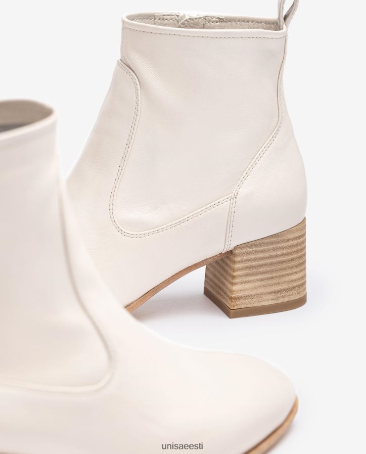 Unisa 88PPB4846 kontsaga nahast poolsaabas naised valge