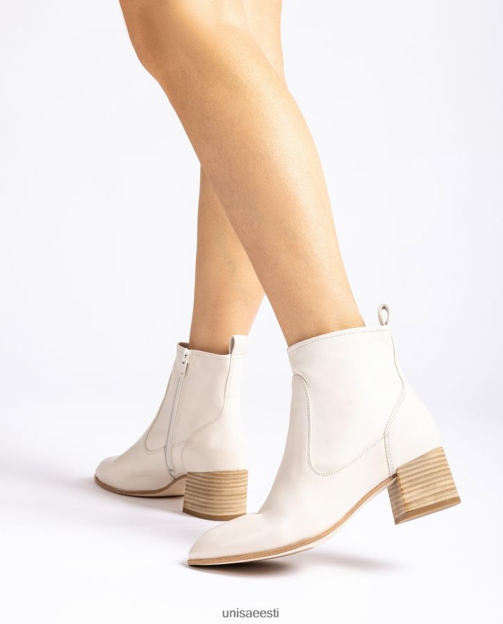 Unisa 88PPB4846 kontsaga nahast poolsaabas naised valge