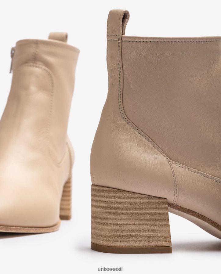 Unisa 88PPB4847 kontsaga nahast poolsaabas naised beež