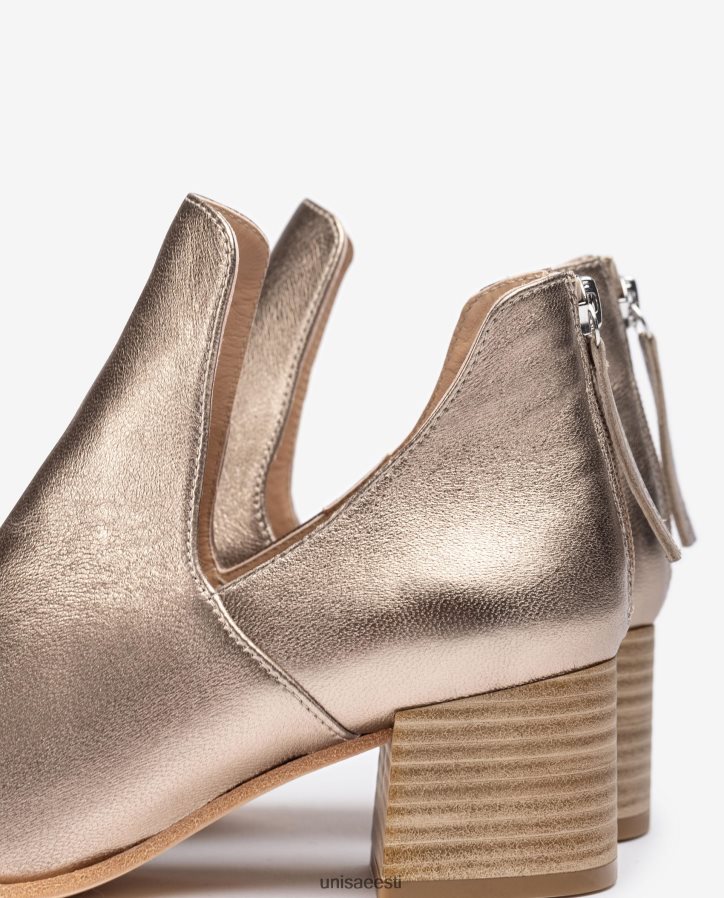 Unisa 88PPB4852 metallilise efektiga nahast poolsaabas naised pronksist