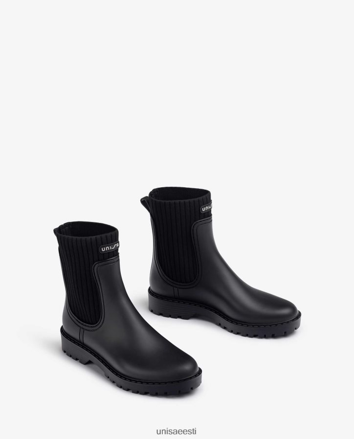 Unisa 88PPB4858 ülipehmed Wellington poolsaapad naised must