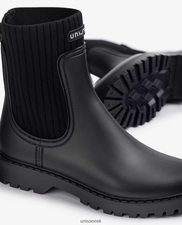 Unisa 88PPB4858 ülipehmed Wellington poolsaapad naised must