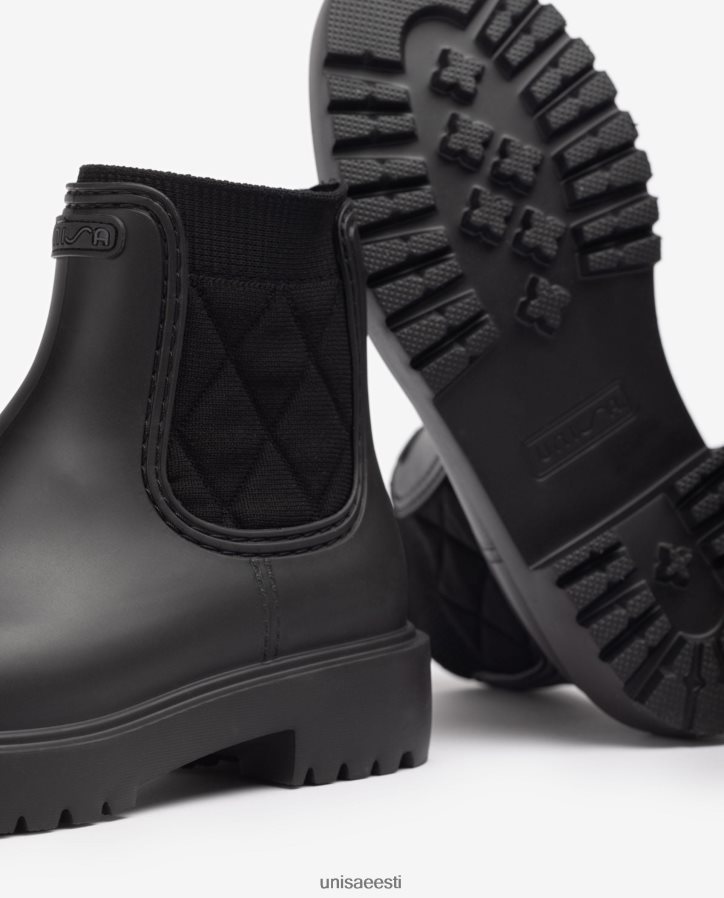 Unisa 88PPB4870 kummist poolsaabas naised must