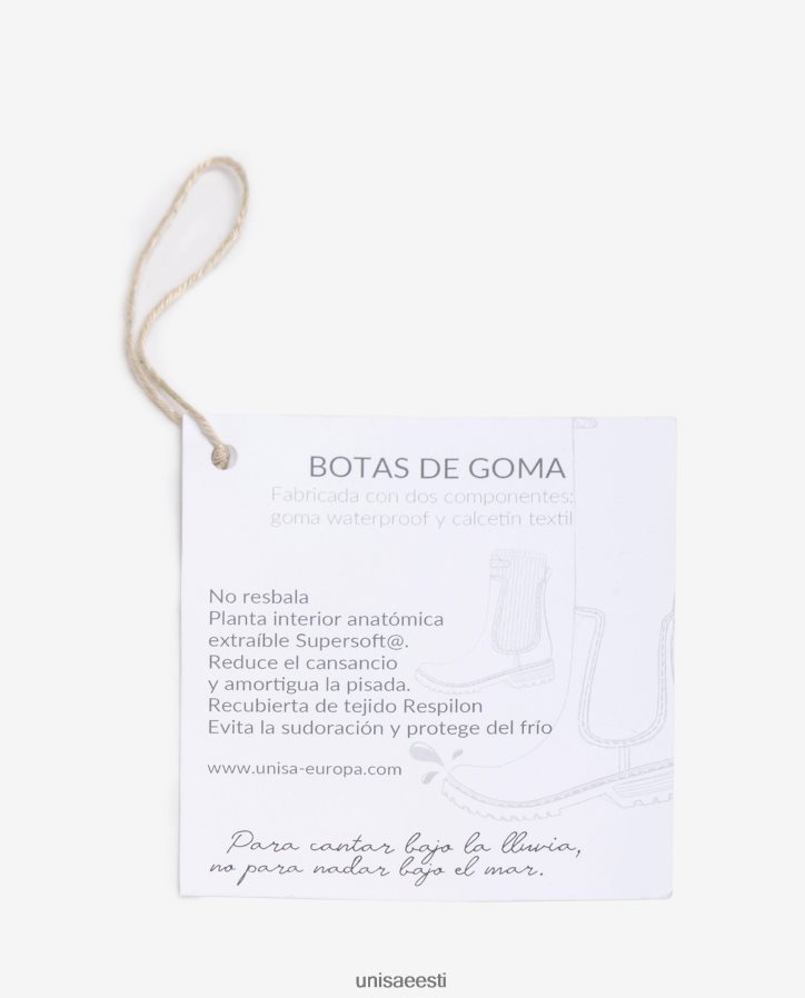 Unisa 88PPB4871 kummist poolsaabas naised valge