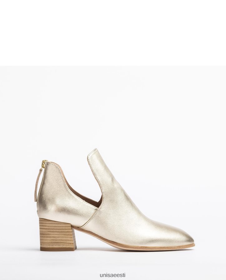 Unisa 88PPB4873 metallilise efektiga nahast poolsaabas naised kullast