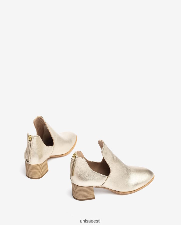 Unisa 88PPB4873 metallilise efektiga nahast poolsaabas naised kullast