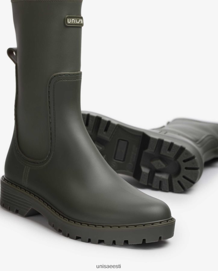 Unisa 88PPB4876 Wellington poolsaapad elastne varre naised roheline