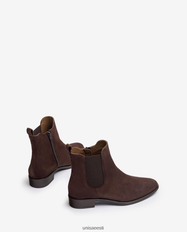 Unisa 88PPB4878 tõmblukuga chelsea saapad naised pruun