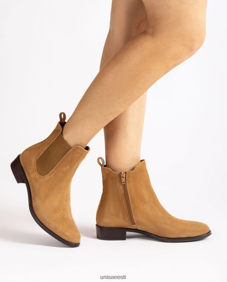 Unisa 88PPB4879 tõmblukuga chelsea saapad naised pruun