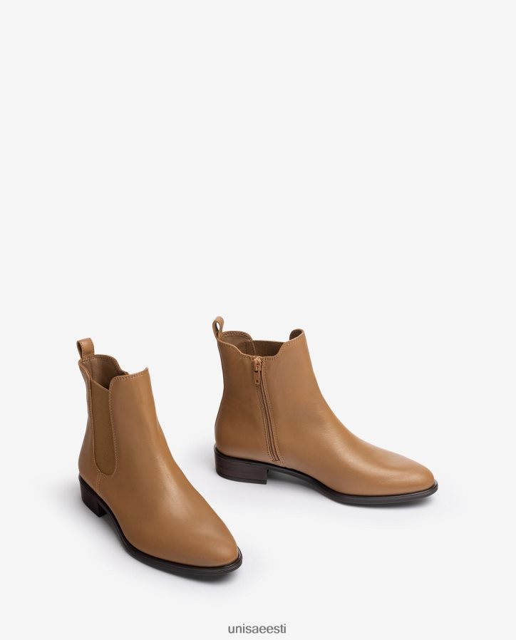 Unisa 88PPB4881 tõmblukuga chelsea saapad naised pruun
