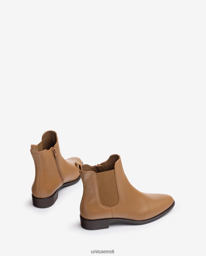 Unisa 88PPB4881 tõmblukuga chelsea saapad naised pruun
