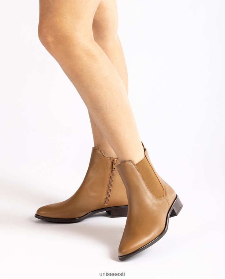 Unisa 88PPB4881 tõmblukuga chelsea saapad naised pruun