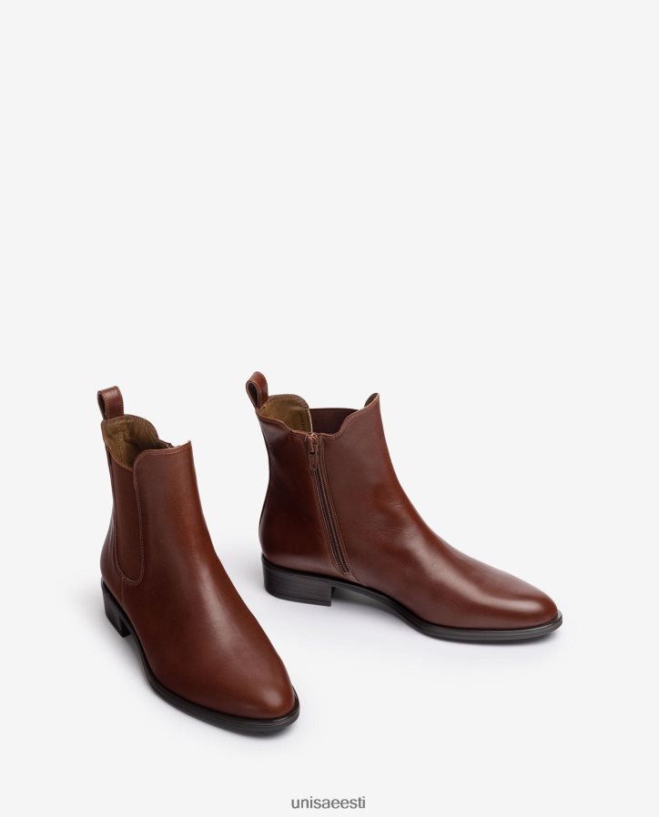 Unisa 88PPB4882 tõmblukuga chelsea saapad naised pruun