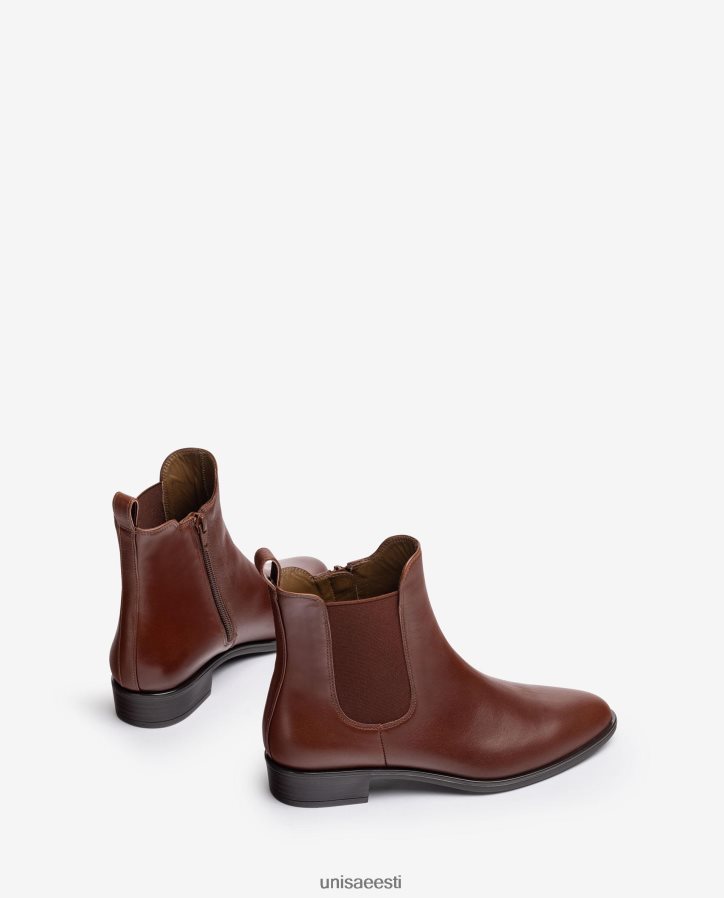 Unisa 88PPB4882 tõmblukuga chelsea saapad naised pruun