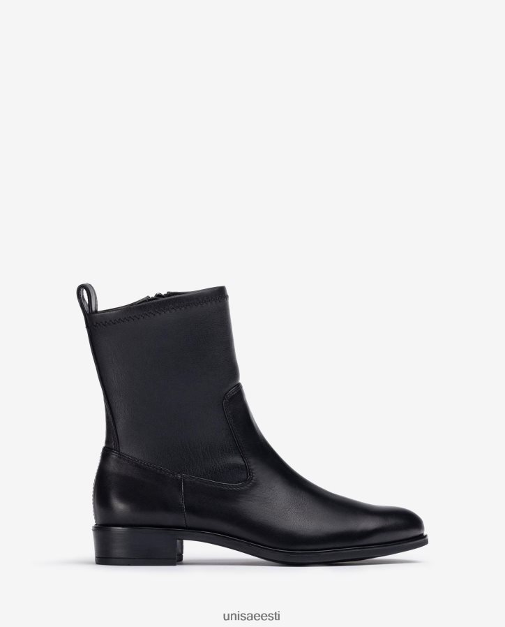 Unisa 88PPB4884 tavaline poolsaabas elastse neljandiku ülemise joonega naised must