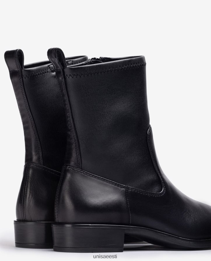 Unisa 88PPB4884 tavaline poolsaabas elastse neljandiku ülemise joonega naised must