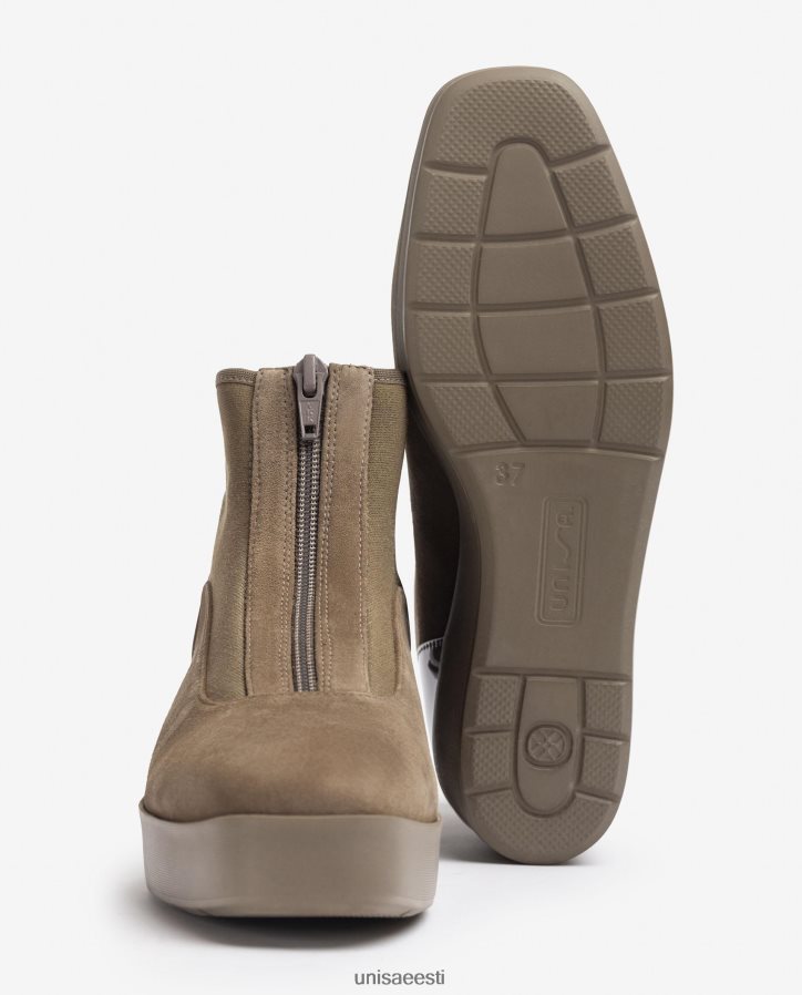 Unisa 88PPB4900 tõmblukuga ülikerge talla poolsaabas naised pruun