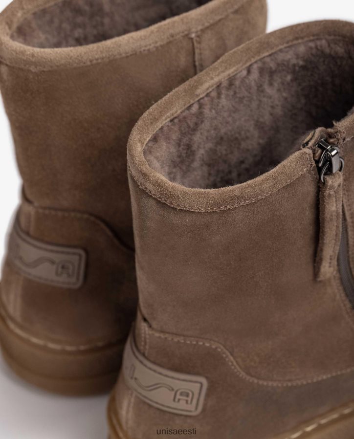 Unisa 88PPB4905 seemisnahast poolsaapad pehme karvase voodriga lapsed graatsiline