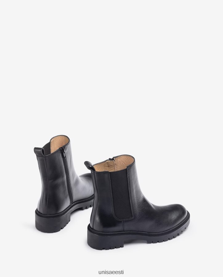 Unisa 88PPB4910 nahast poolsaapad küljekummide ja lukuga naised mood