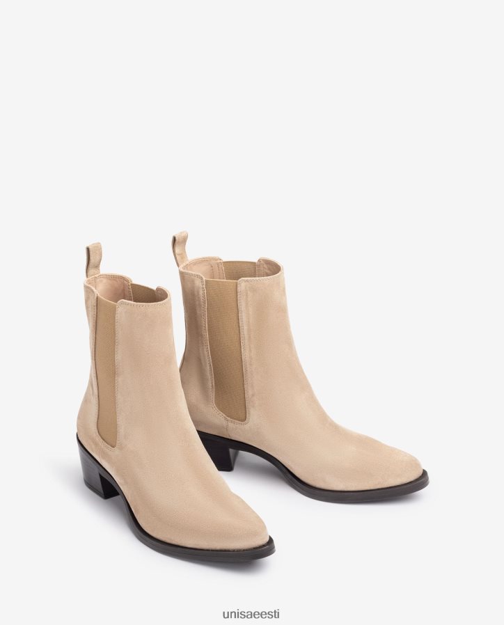 Unisa 88PPB4915 seemisnahast kauboisaabas kinnitustega naised beež