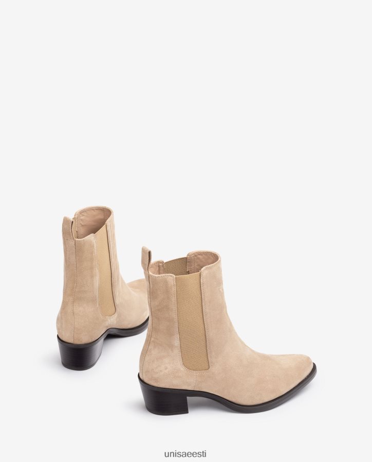 Unisa 88PPB4915 seemisnahast kauboisaabas kinnitustega naised beež