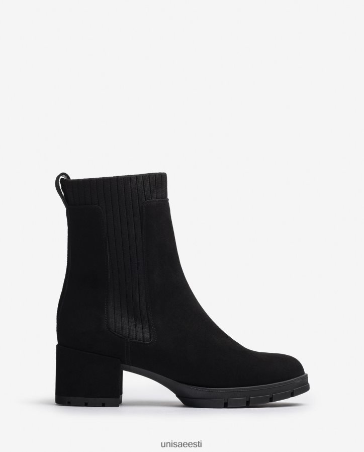 Unisa 88PPB4937 seemisnahast poolsaabas sooniku sokiga lapsed must