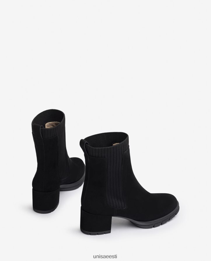 Unisa 88PPB4937 seemisnahast poolsaabas sooniku sokiga lapsed must