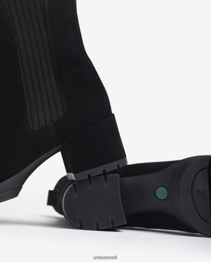 Unisa 88PPB4937 seemisnahast poolsaabas sooniku sokiga lapsed must