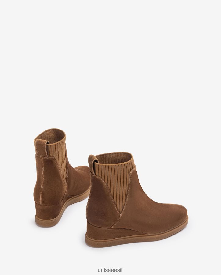 Unisa 88PPB4944 seemisnahast kiiluga poolsaapad lapsed pruun